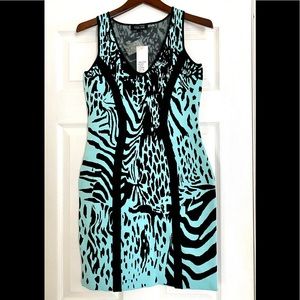 NEW BEAUTIFUL RICKY FREEMAN ANIMAL 🦓 PRINT DRESS